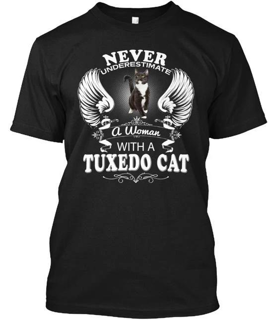 Футболка для любителей кошек породы "смокинг" Мама Папа TTshirt Сделано в США Размер от S до 5XL