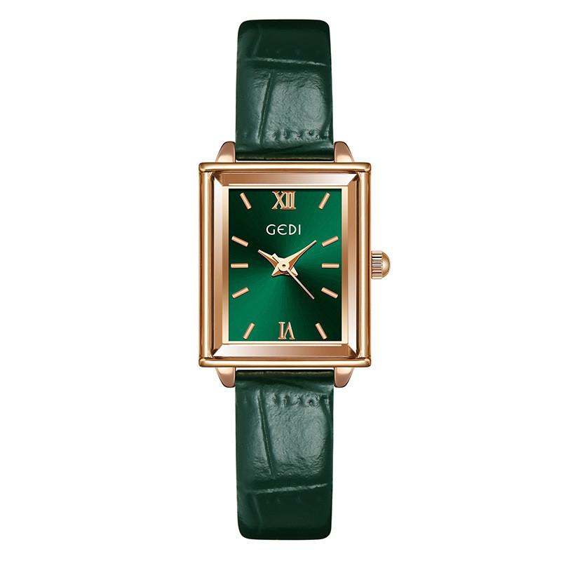 Gadi Stylish Ladies Square Watch With Quartz Movement And Water Resistance For Daily Use
