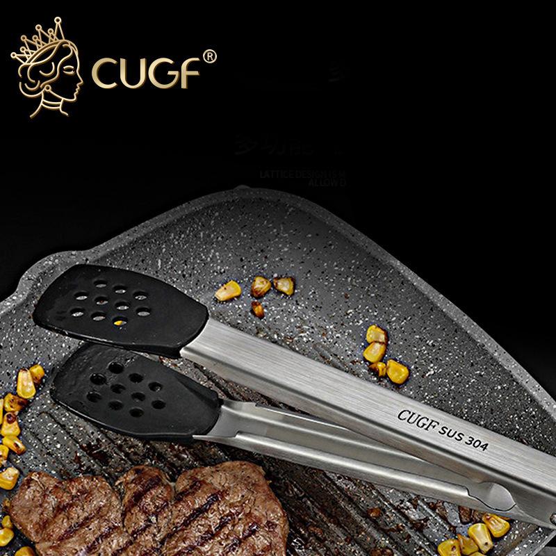1 шт. 304 силиконовый зажим для стейка из нержавеющей стали, зажим для барбекю, зажим для еды, зажим для барбекю, зажим для еды, зажим для хлеба
