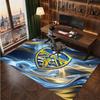 Ковер из хрустального бархата с принтом футбольного клуба Leeds United, Удобный, Впитывающий влагу, Нескользящий, Для помещений