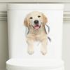 3D наклейки для туалета с кошками и собаками, наклейки на стену с милыми животными, украшения дома, художественные виниловые наклейки для ванной комнаты, водонепроницаемые