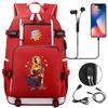 Game Moon Sun Print Teen Student Backpack Unisex Casual Large Capacity Travel Bookbag