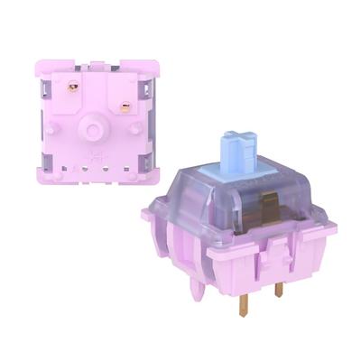 Клавиатура GATERON Unicorn Linear RGB LED 5 Pin с заводской смазкой 50gf Key Switch для механической клавиатуры MX Switch, (105 шт.)