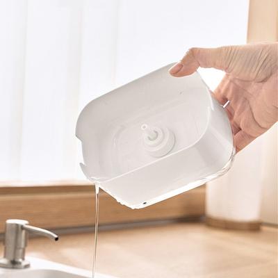 Кухонный ручной пресс Двухслойный контейнер для мытья посуды Дозатор с помпой для мыла Дозатор для моющего средства Вспенивающая бутылка Коробка для чистящей жидкости