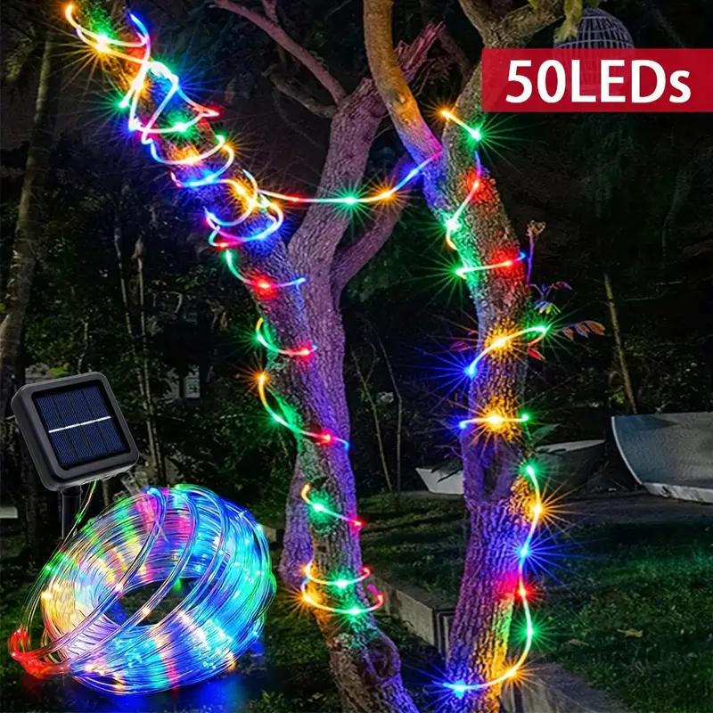 1 шт. 50/100 светодиодов, многоцветный уличный солнечный светильник, декоративный светильник для двора, сада, ландшафта, праздничного декора