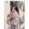 Windproof Knitting Scarf Thickening Warm Tube Couple Warm Neck Cover Thermal Neck Warmer  Men Women