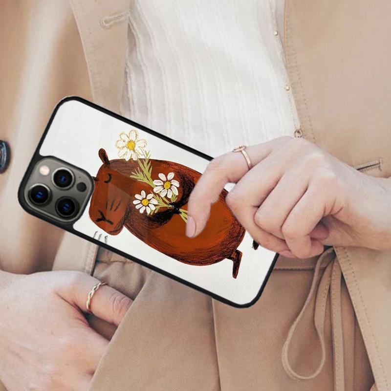 Funny Capybara Magnetic Phone Case For APPLE iPhone 17 Air 16 14 13 12 Pro Max 15 Plus Wireless Charge With MagSafe Cover