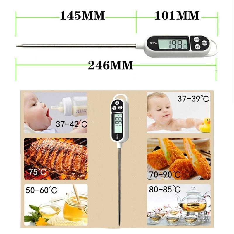 1pc Healthy Living Digital Food Thermometer Temperature Kitchen Cooking Meat Thermometer Temperature