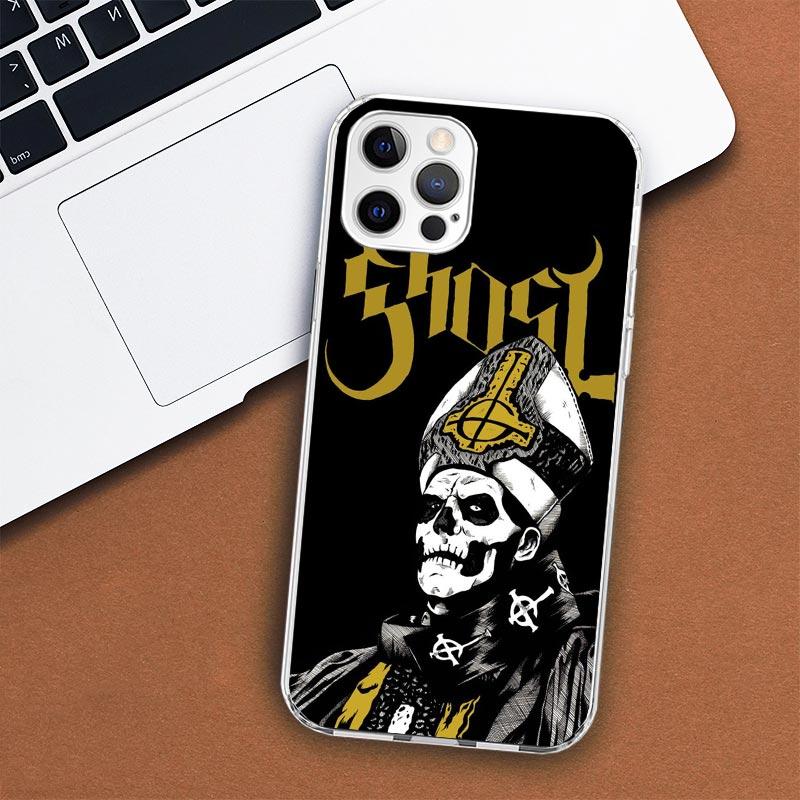 Ghost Papa Emeritus Phone Case For Apple iPhone 11 12 13 15 14 Pro 7 XR X XS Max 8 Plus + Mini SE Customized Print Soft Cover