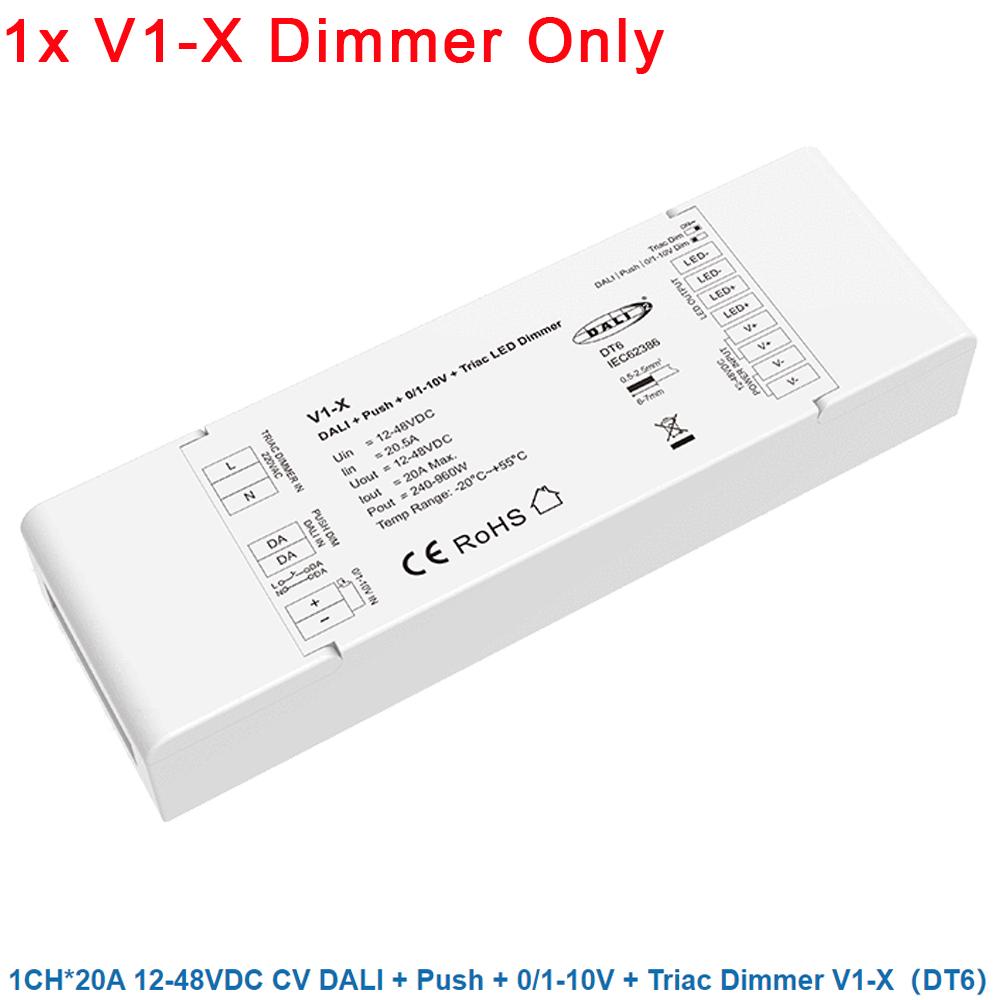 Skydance DA1 DA1-S DA4 DA4-M DA4-L DA4-D DA4-WPS DP4 DA5-L DT4 DT6 Single Color Strip CV DALI LED Dimmer PMW Dimming 12-48V DC