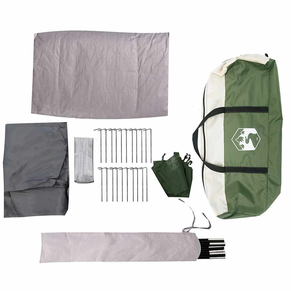 Tunnel Family Tent for 8 Persons Green Waterproof
