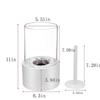 25-26 Tabletop Fire Bowl Pot Indoor Outdoor Portable Tabletop Fireplace Clean Burning Bio Ethanol Fire WH