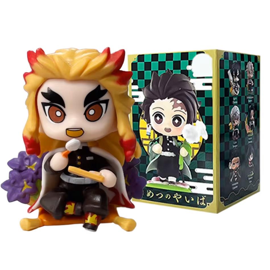 ! Аниме Клинок, рассекающий демонов Фигурка-сюрприз Танджиро Камадо Незуко мультяшная ПВХ Модель Настольное украшение Детский Рождество Новый Год Подарок