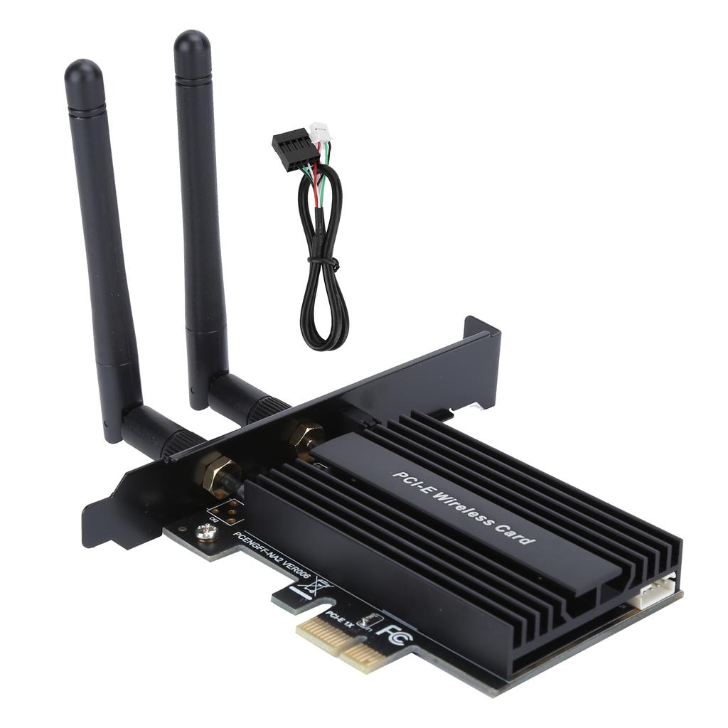 Адаптер PCI Express WiFi 6 3000 Мбит/с для Intel AX200 Pro 802.11ax 2.4G 5Ghz для Bluetooth5.0Черный
