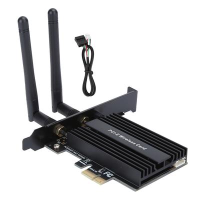 Адаптер PCI Express WiFi 6 3000 Мбит/с для Intel AX200 Pro 802.11ax 2.4G 5Ghz для Bluetooth5.0Черный