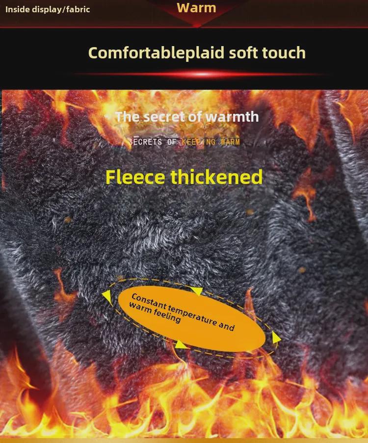 Мужская зимняя джинсовая куртка с капюшоном - плюшевая подкладка, свободный крой, средняя длина, модная ветровка