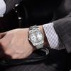Стильные мужские наручные часы NIBOSI из нержавеющей стали с водонепроницаемым аналоговым дисплеем и металлическим браслетом, отображением даты, классическим дизайном, серебристые, идеальны для