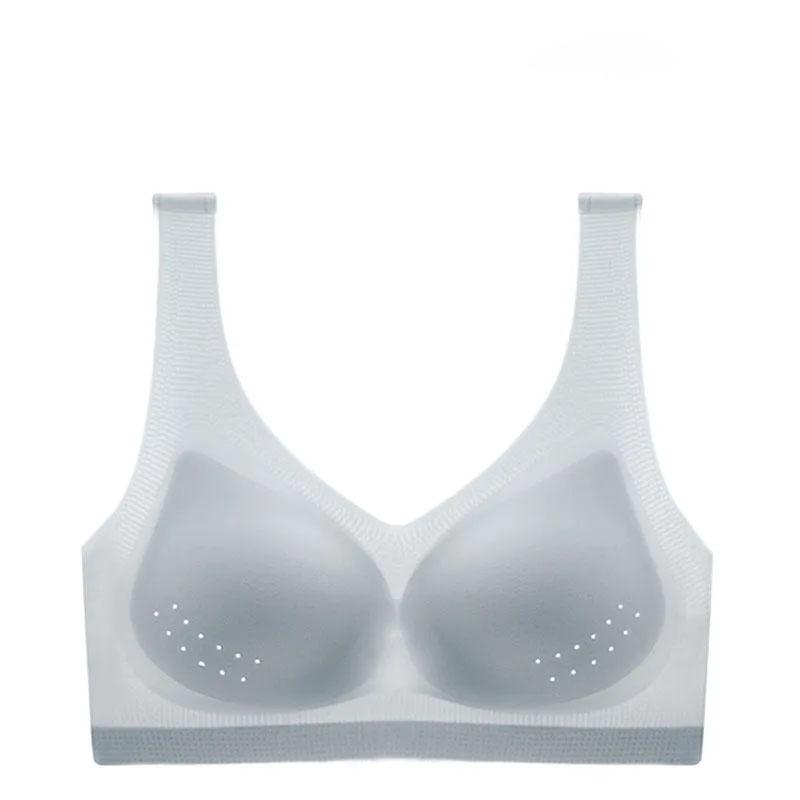 Ultra-thin Seamless Bra Women's Breathable Adjustment Type Without Steel Ring Large Size Comfortable and Vest Bra