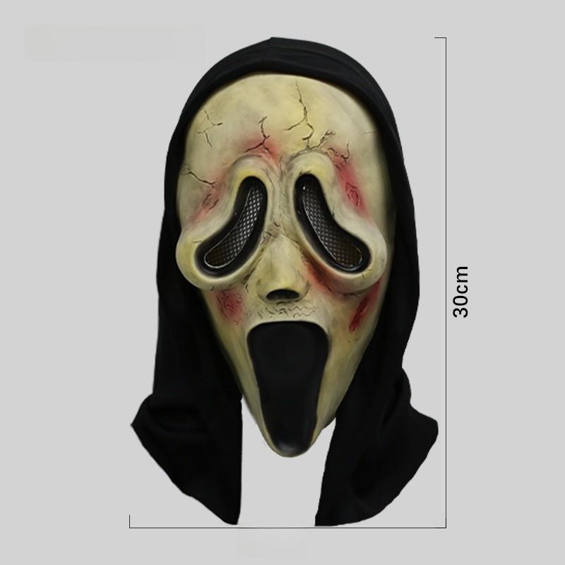Creepy Scream Face Mask Collection Halloween Costume Latex Scary Props For Parties