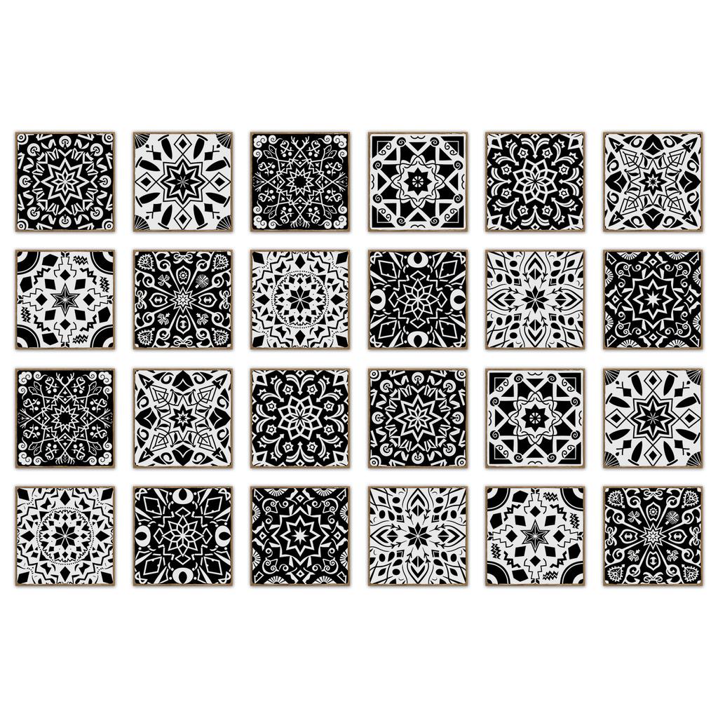 24 шт. Наклейка на стену в европейском стиле под плитку, самоклеящаяся, для кухни, ванной комнаты, декоративные наклейки на плитку, глянцевые хрустальные наклейки на стену