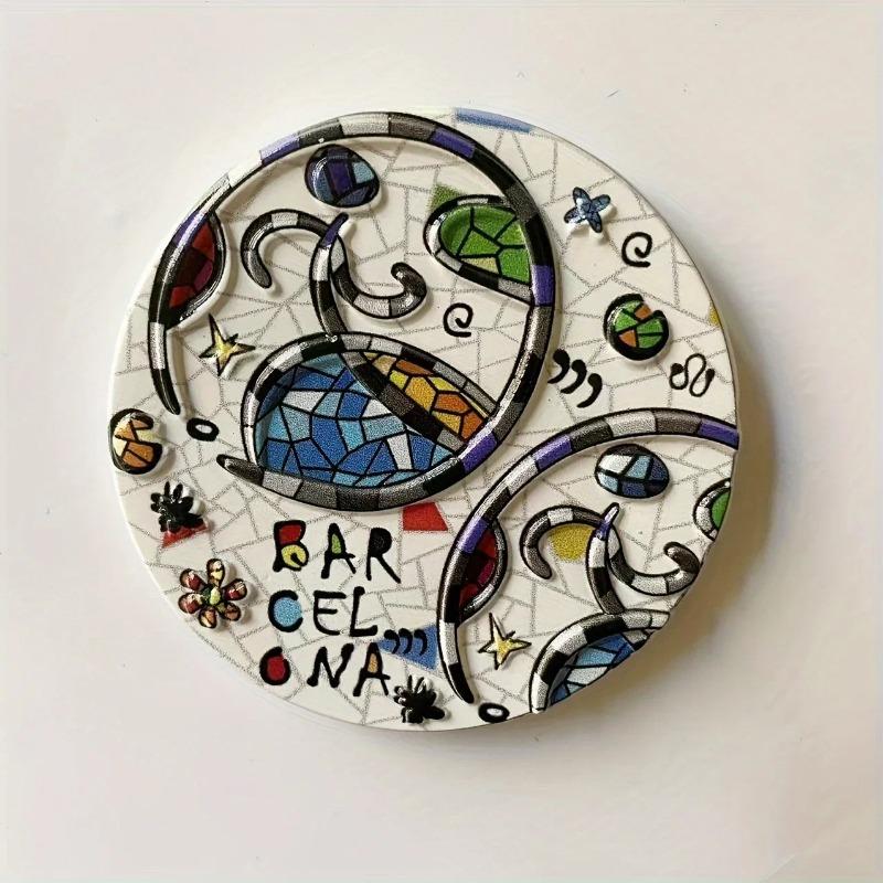 Барселона, Испания Мозаика Туризм Памятные Декоративные Изделия Ремесла Магнитный Магнит на Холодильник для Декора Холодильника