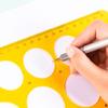 Geometric Stencil Geometric Drawing Templates Circle Stencils Clear Measuring Ruler for Engineering Drawing Building