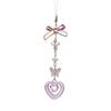 Fashionable Bowknot Phone Pendant Cute Y2K Style Phone Charm Stylish Heart Phone Chain Acrylic Material Gift for Women