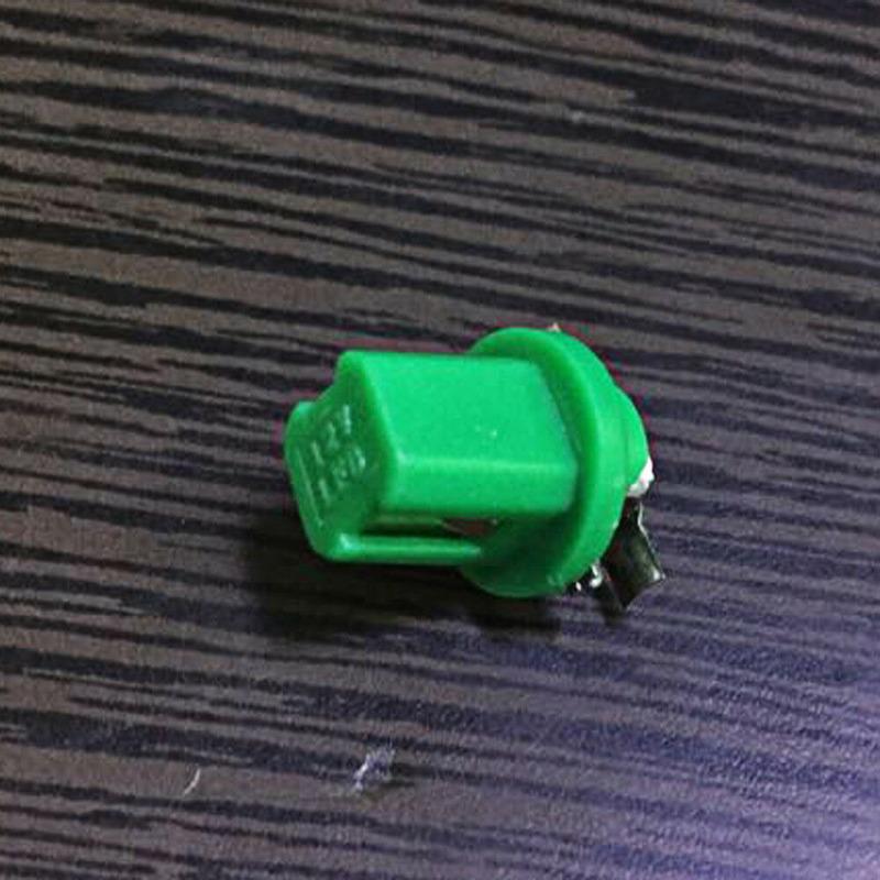 10 шт. T5 B8.5D 5050 1 SMD светодиодные универсальные приборные панели для приборов, лампочки зеленые пластиковые детали интерьера, автомобильные аксессуары