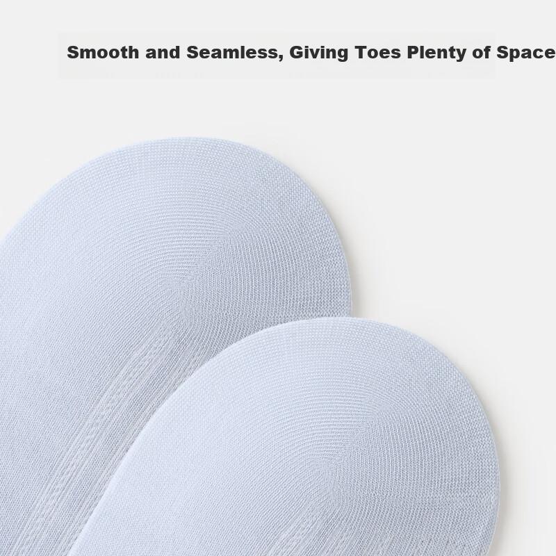 PRIMEET Socks for Women [Mulberry Silk Mesh] Short Socks Autumn Thin White Seamless Invisible Socks for Spring And Fall