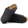 Birkenstock Амстердам Удобные Модные Дышащие Уличные Сабо Унисекс Сабо Черный Серый 1030-225