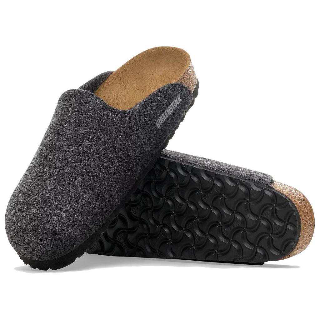 Birkenstock Амстердам Удобные Модные Дышащие Уличные Сабо Унисекс Сабо Черный Серый 1030-225