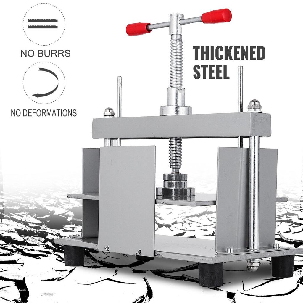 Manual Paper Press Machine, 12x8.6 inch for A4 Sized Papers Flatting Machine, 10cm Thickness Steel Frame Manual Flat Paper Press Machine, Papermaking
