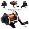 Мини-катушки для зимней рыбалки с леской из сплава, высококачественная катушка для троллинга