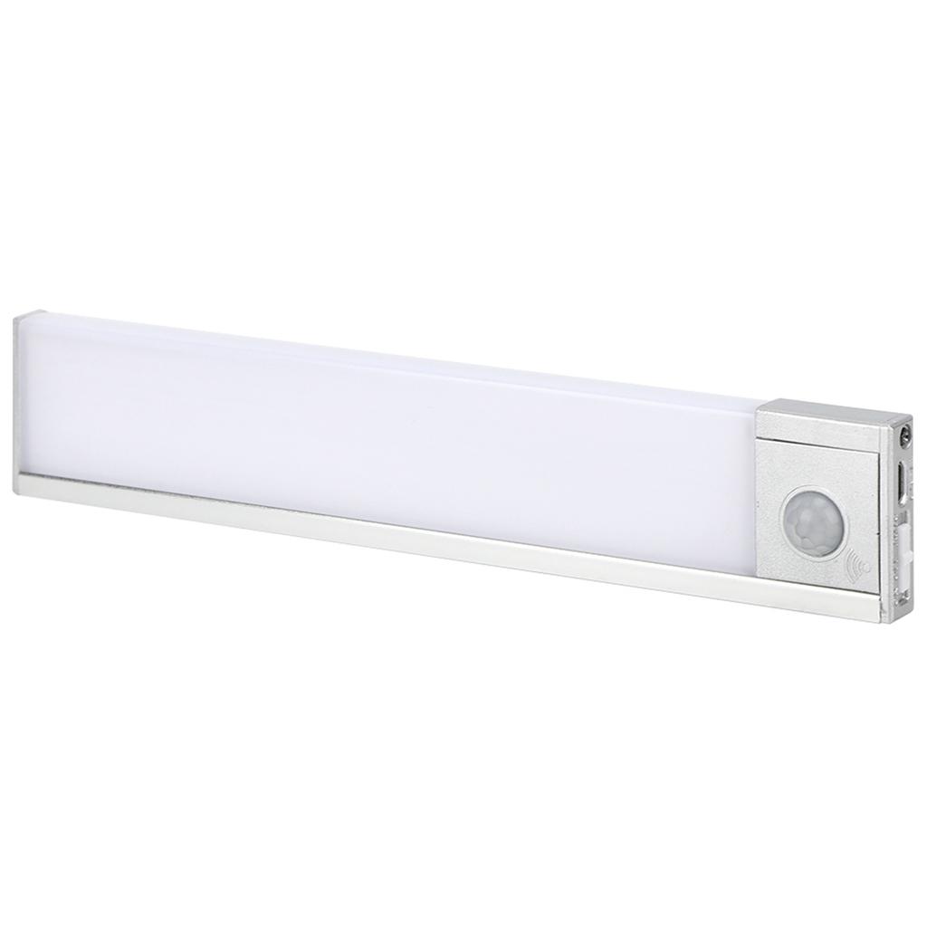 LED Body Motion Sensor Under Cabinet Light USB Charging for Kitchen Cupboard ClosetWhite Light