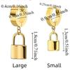 Personality Clip Earrings Lock Pendant Fashion Jewelry Cool Hoop Earrings  Men