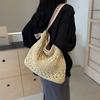 Holiday Wind Beach Straw Bag Women's Seasonal New Lazy Wind Woven Bag Large Capacity Fashion Shoulder Armpit Bag