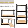 DayPlus Storage Shelves 4 Shelf Basement Shelving,  Shelving Unit Organizer, 386lbs Loading Capacity Per Tier, Steel Adjustable