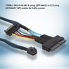 50cm SFF8643 to SFF8639 Cable High Speed Server Connector Cable Mini SAS Cable  Mini Server Setup
