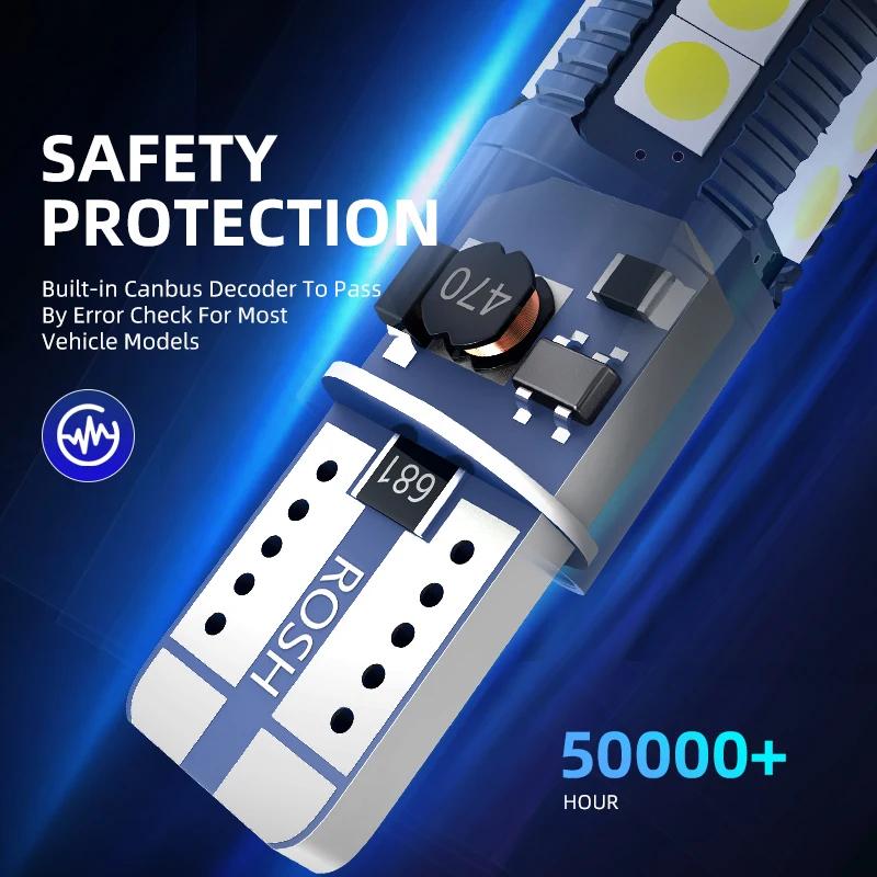 2×T10 W5W LED Clearance Parking Lights Bulbs 168 No Error For BMW 3-Series E66 E46 E90 E36 E91 Touring Compact Coupe Convertible LUBTW1