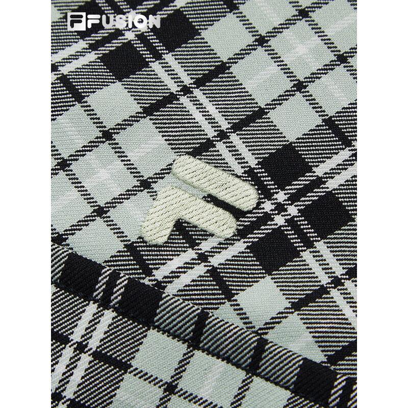 Fila Свободная женская рубашка в клетку с асимметричным кроем FUSION