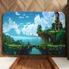 Игровой коврик для пола T-Terraria, мягкий фланелевый коврик для прихожей, нескользящий, впитывающий влагу, коврик для пола в ванную комнату, спальню