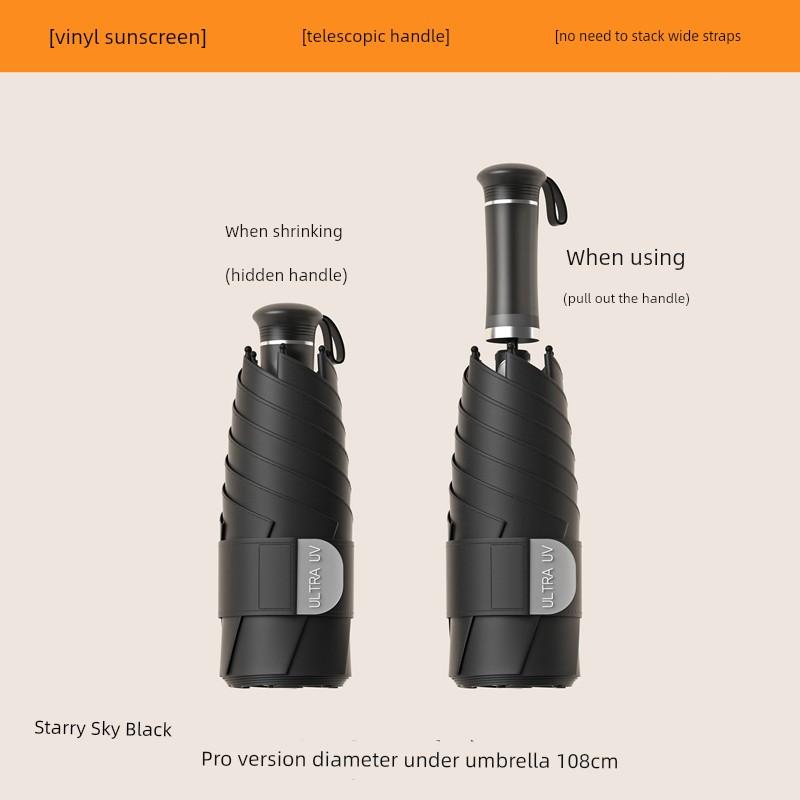 Compact Portable Umbrella for Women, Sun Protection, Uv Protection, Sunshade Umbrella, Large Size, 50% off Umbrella, Dual-Use for Sun and Rain