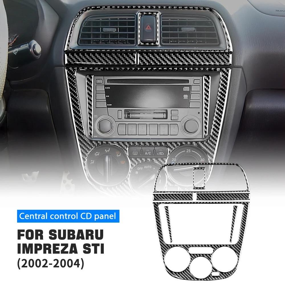 Carbon Fiber Style Center Console Sticker for Subaru Impreza WRX STI 2002-2004 LHD RHD Interior Trim Cover