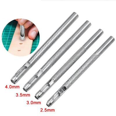 Кожаный круглый дырокол, набор дыроколов, ремень, ремешок для часов, полое, DIY, сверлильное оборудование, сталь, оцинкованная, 71 мм, серебристая