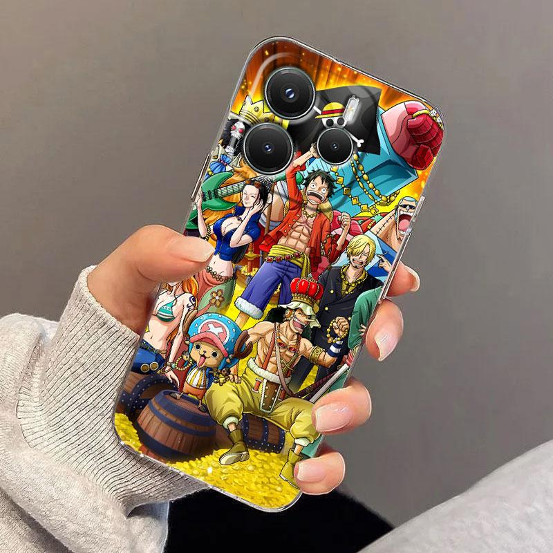 Чехол-шляпа Луффи для Xiaomi Redmi Note 15 14 13 12 11 Pro Plus O-One Pieces Чехол для Redmi 15C 15 14C 13C Прозрачные чехлы для телефона