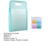 A4 Expanding File Folder with 13 Pockets Handheld Accordion Organizer Clear Cover Portable Document Holder for Students Office Use