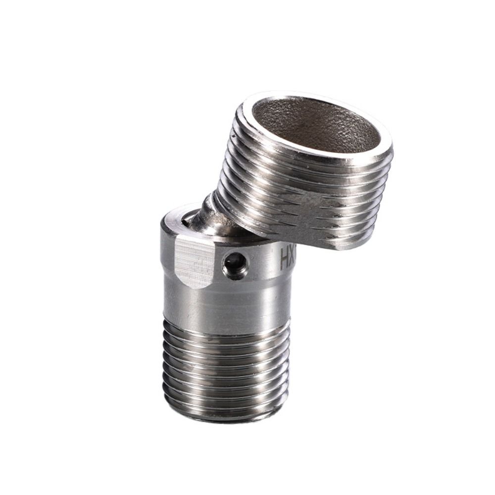 Смеситель с регулируемым углом, изогнутая ножка, вращение на 360°, эксцентриковый винт, угловой адаптер для душевого смесителя, нержавеющая сталь