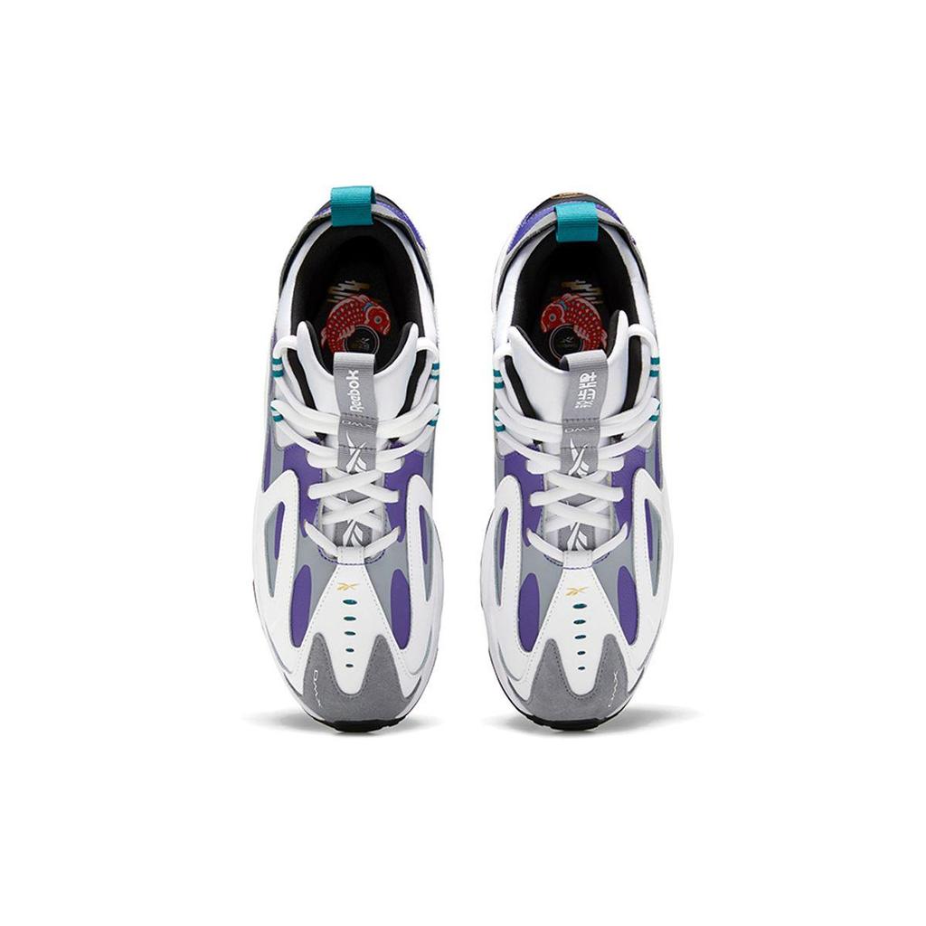 Reebok Dmx Серия 1200 Мужские Белый Командный Фиолетовый Бирюзовый H01424