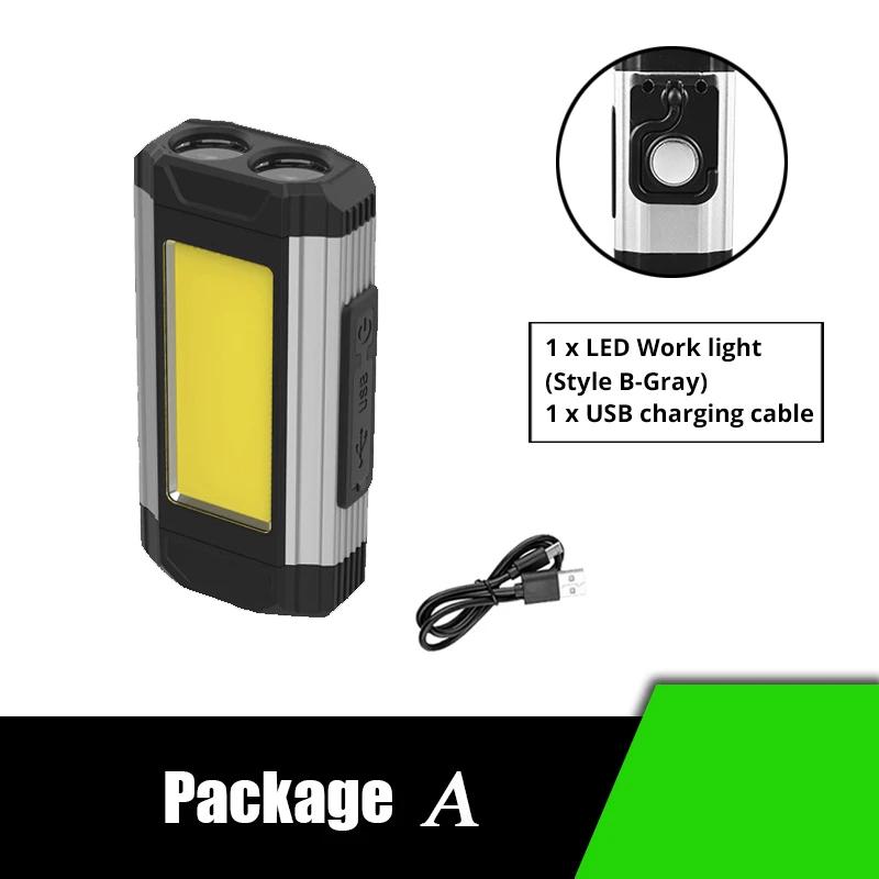 4000mAh Rechargeable Led Flashlight Led Work Light Camping Long Lasting Rechargeable Lamps Tiki Convoy Flashlights Bank Edc