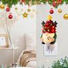 Christmas Gnome Night Light Resin Faceless Dwarf Xmas Tree LED Night Light with Multicolor Bulbs And On/Off Switch for Home Bathroom Bedroom Decor